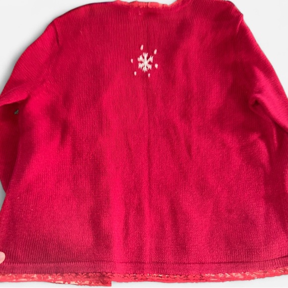 Erika Vibrant Red Holiday Sweater - Picture 6 of 6